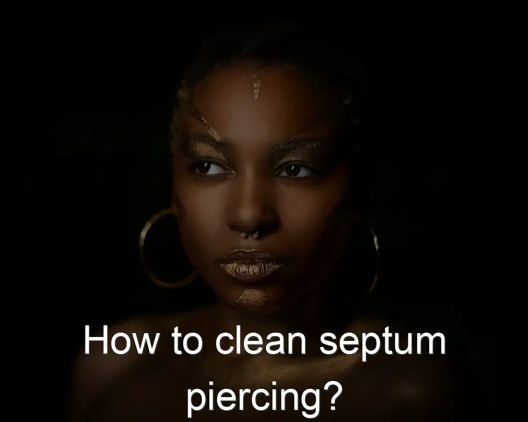 septum piercing clean