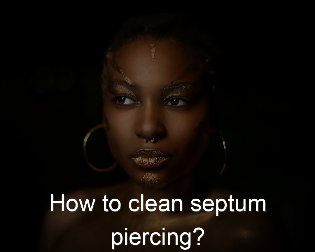 septum piercing clean